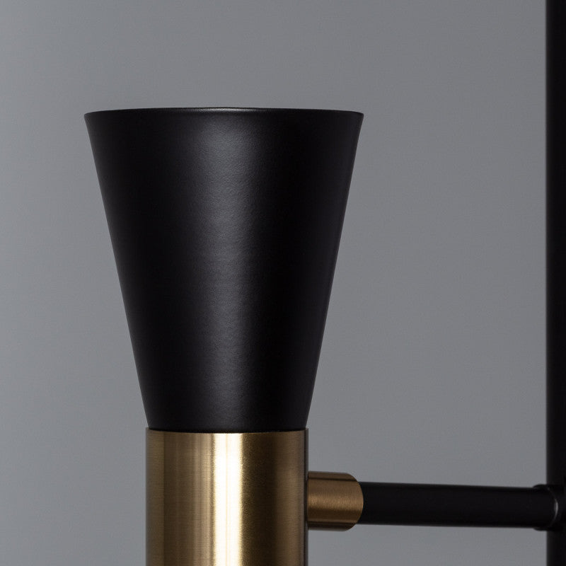 Edit Jigger 2 Light Floor Lamp – Black & Gold