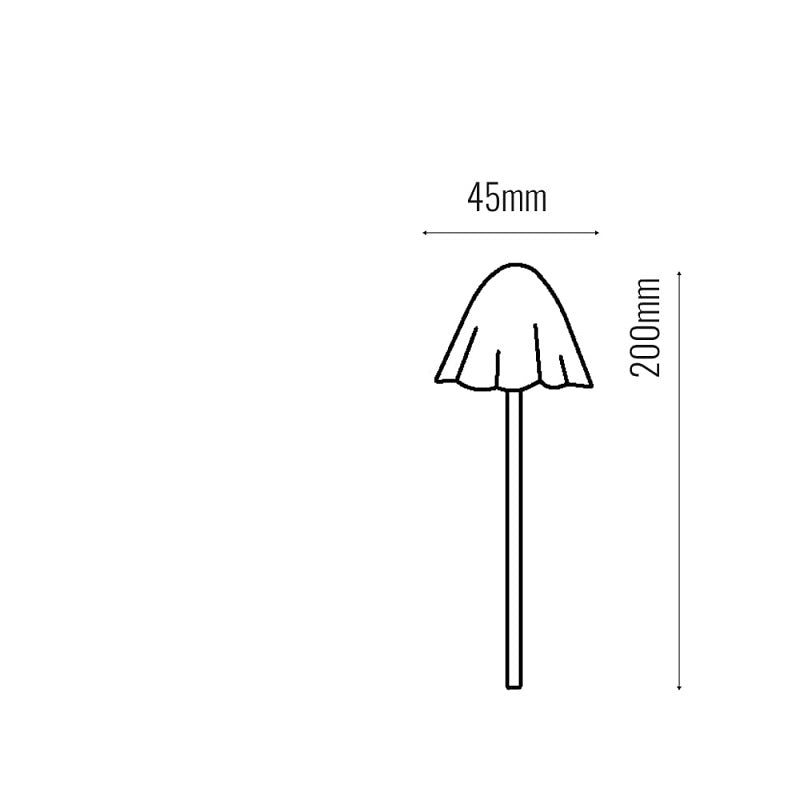 Suri Forest Mushroom Solar LED Stake Lights – Set of 12 (IP44)