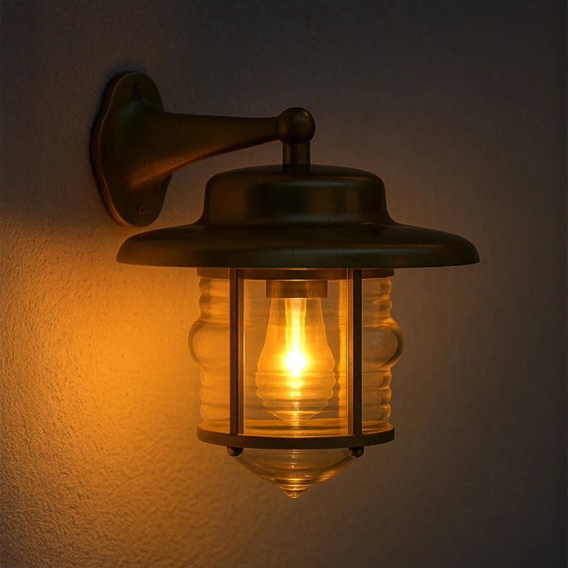 Westport Nantucket Coastal Outdoor Wall Light – Brass