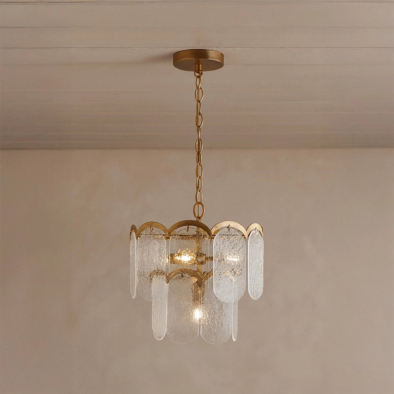 Wisteria Maison Clear Glass Chandelier – Antique Brass