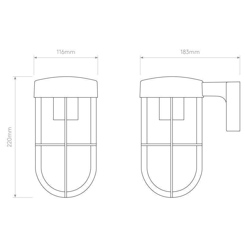 Astro Cabin Outdoor Wall Light – Antique Brass (IP44)