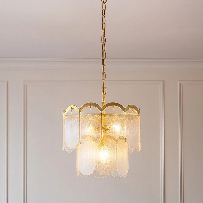 Wisteria Maison Clear Glass Chandelier – Antique Brass