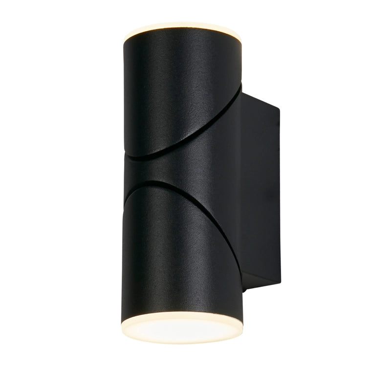 Searchlight Whittle Adjustable LED Outdoor Up & Down Wall Light – Matt Black