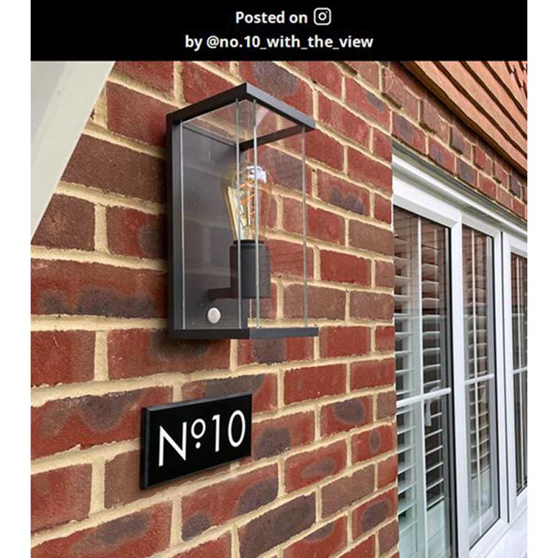 Lucide Claire Half Lantern Outdoor Wall Light with PIR Sensor – Anthracite (IP54)