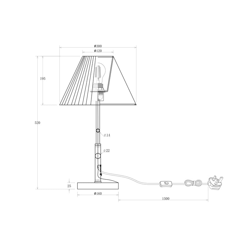 Wisteria Hope Table Lamp – Antique Brass