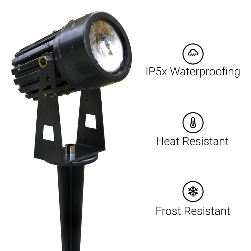 Suri 365 Atlas Solar LED Spotlights – Black (Set of 4, IP65)