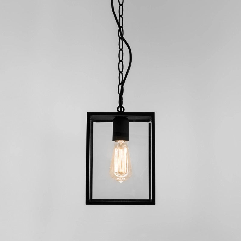 Astro Homefield Pendant Porch Lantern – Black
