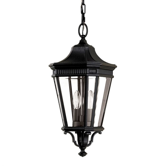 Feiss Cotswold Lane Outdoor Porch Pendant Light – Black