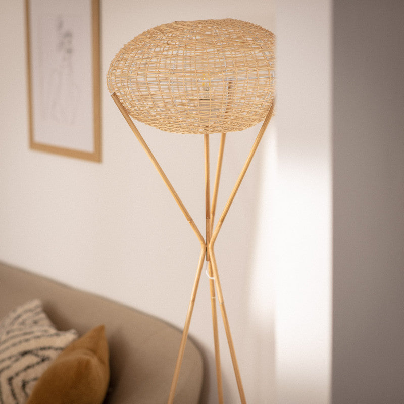 Edit Ronax Rattan Floor Lamp – Natural