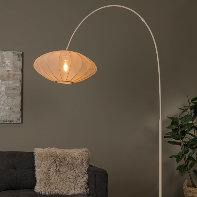 Lucide Corina Floor Lamp — Cream