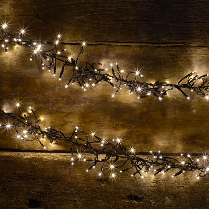 Konstsmide 11.3m Warm White LED Multi-Function Cluster String Lights – 1536 Lights