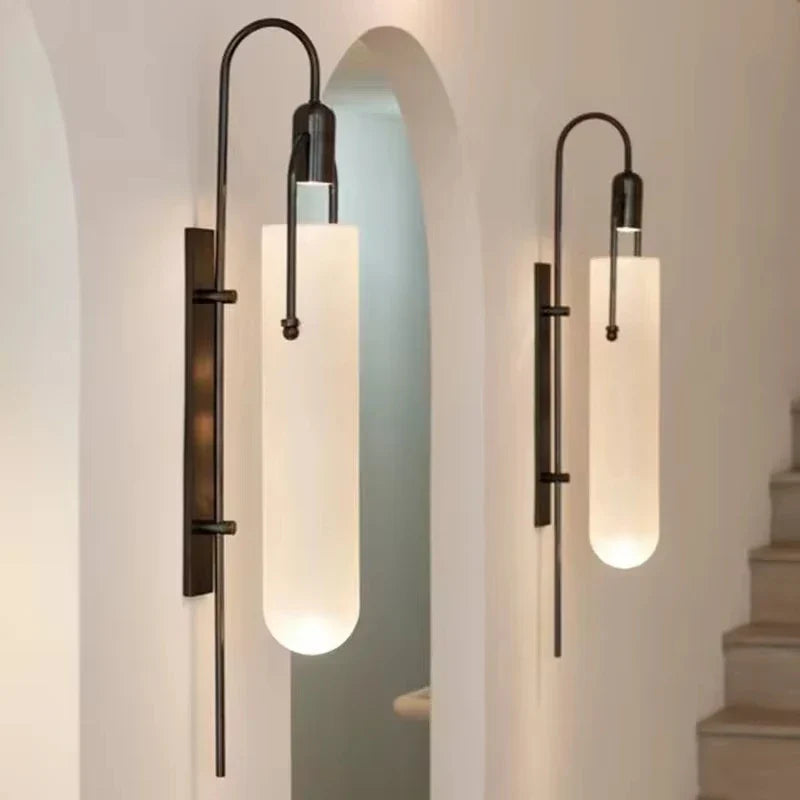 Minimalist Glass LED Wall Sconce