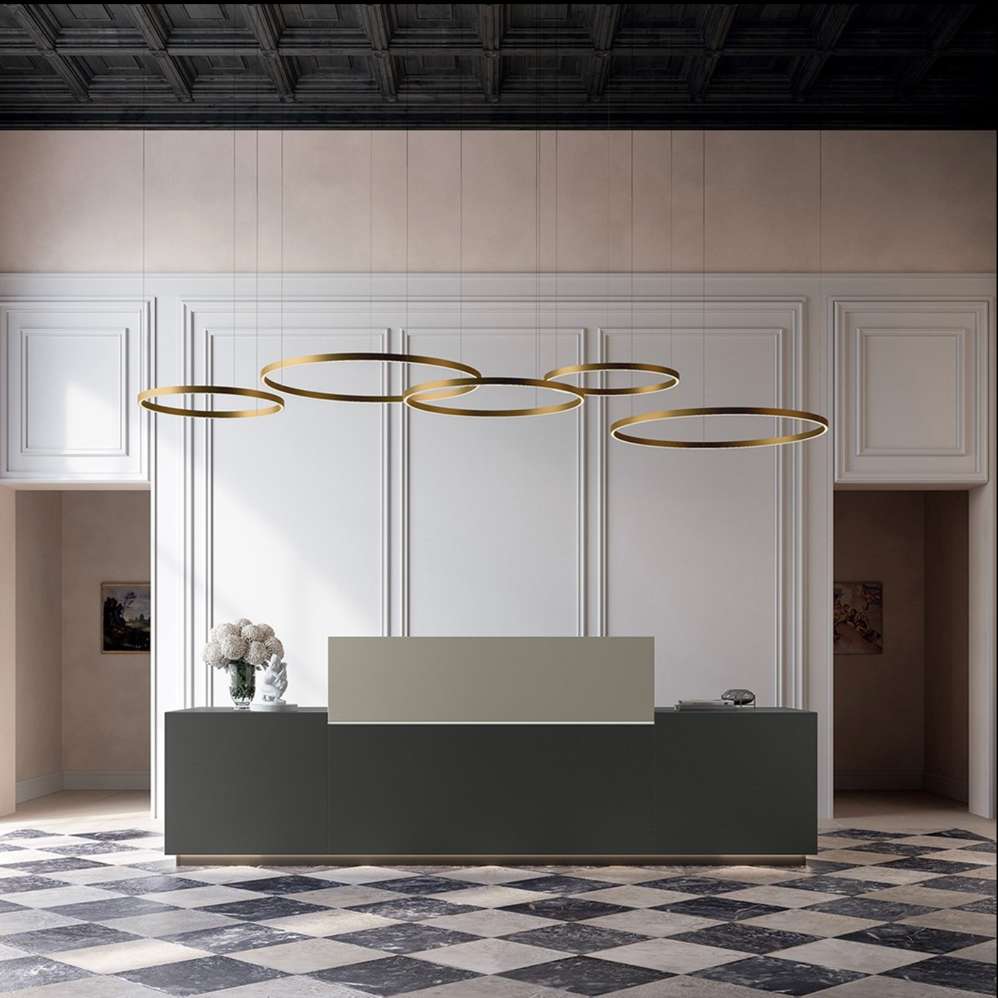 Quadrifoglio Group Planet Pendant