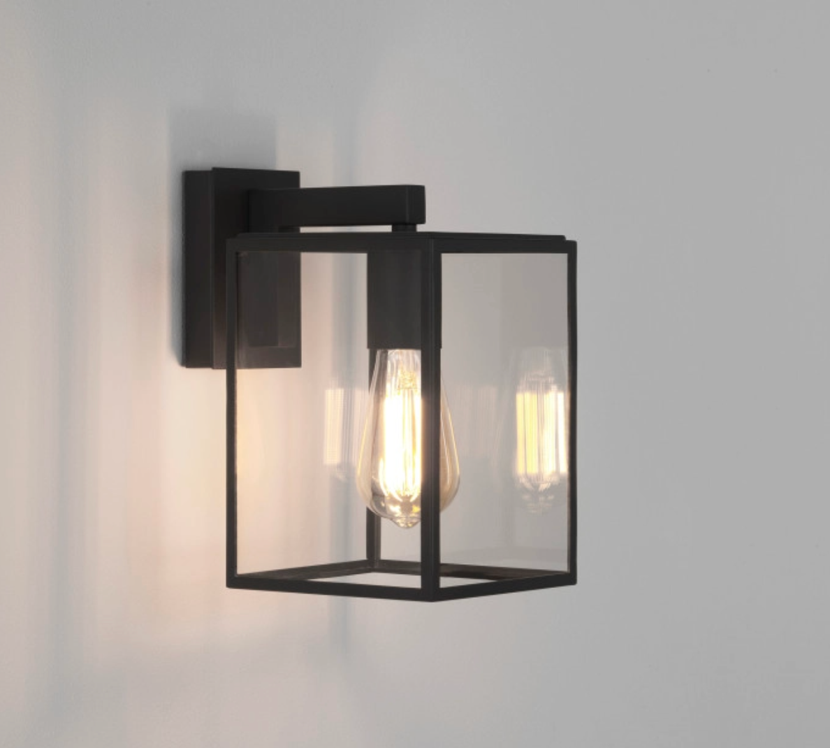 Astro Box 270 Outdoor Hanging Lantern Wall Light – Black