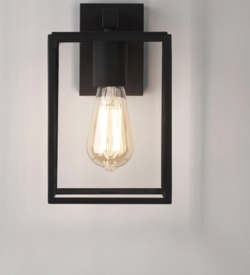 Astro Box 270 Outdoor Hanging Lantern Wall Light – Black