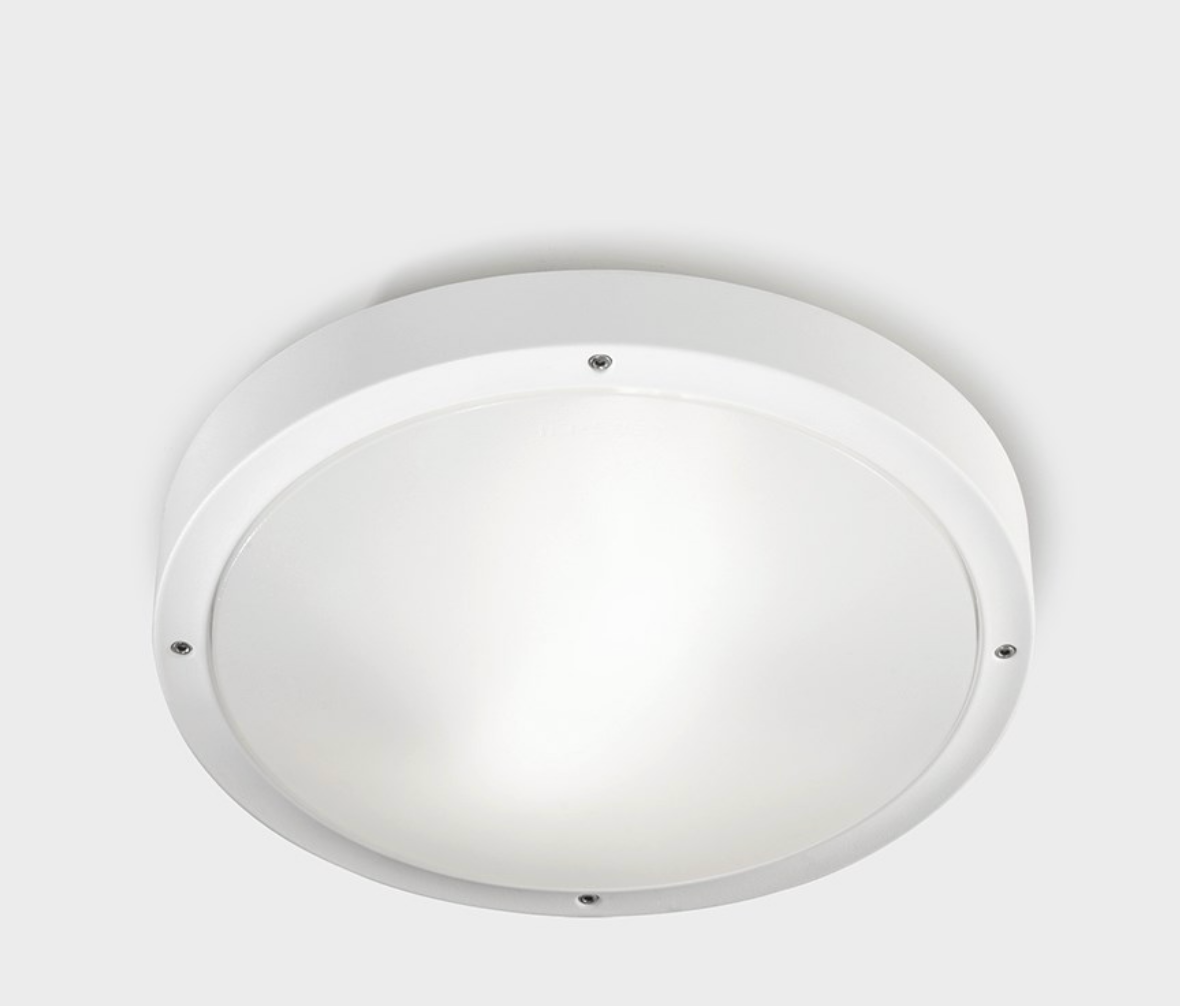 Dub Luce Curva IP66 Outdoor Ceiling Light – Grey (Small)