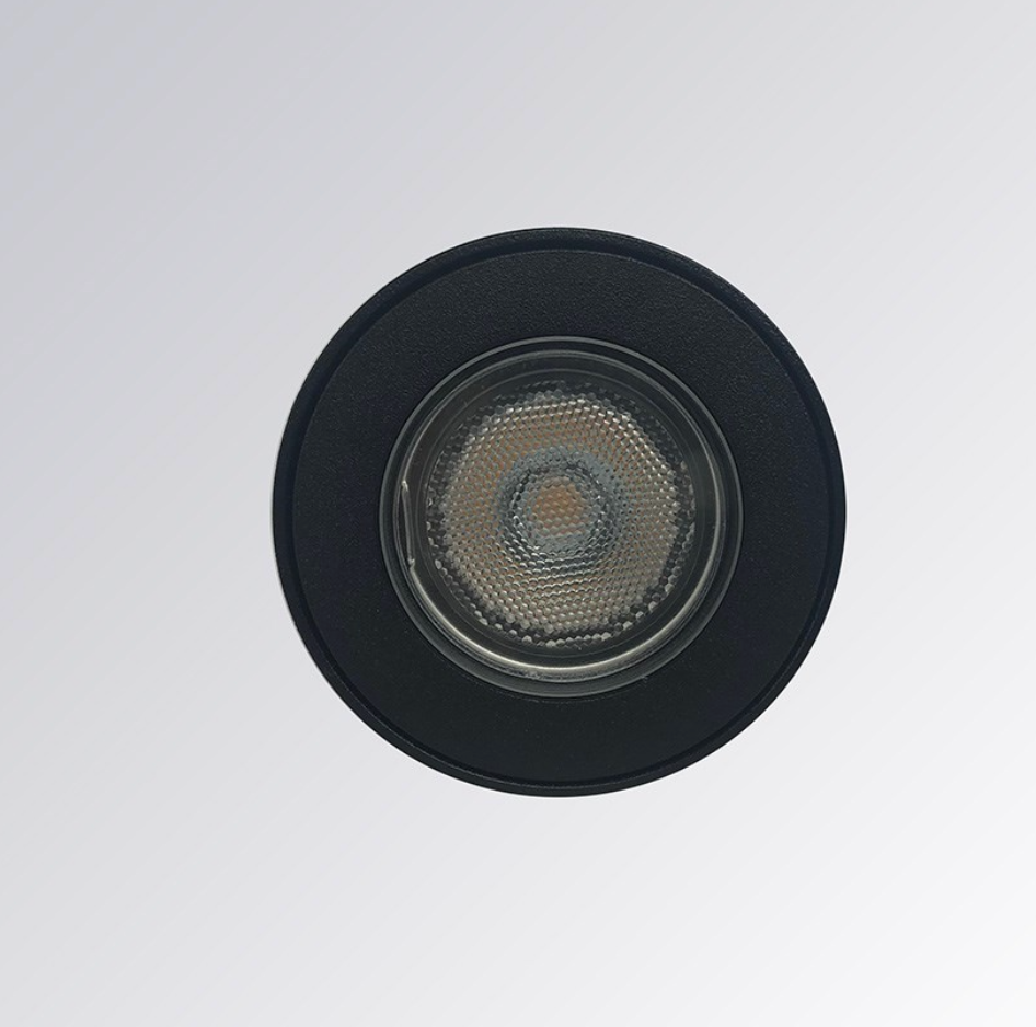 LLD Koros Round IP65 LED Outdoor Ceiling Light – Black