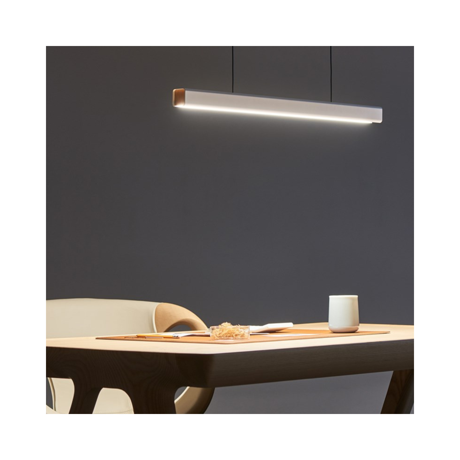OUTLET Seed Design Mumu P120 White & Beech LED Pendant - Lights Zone