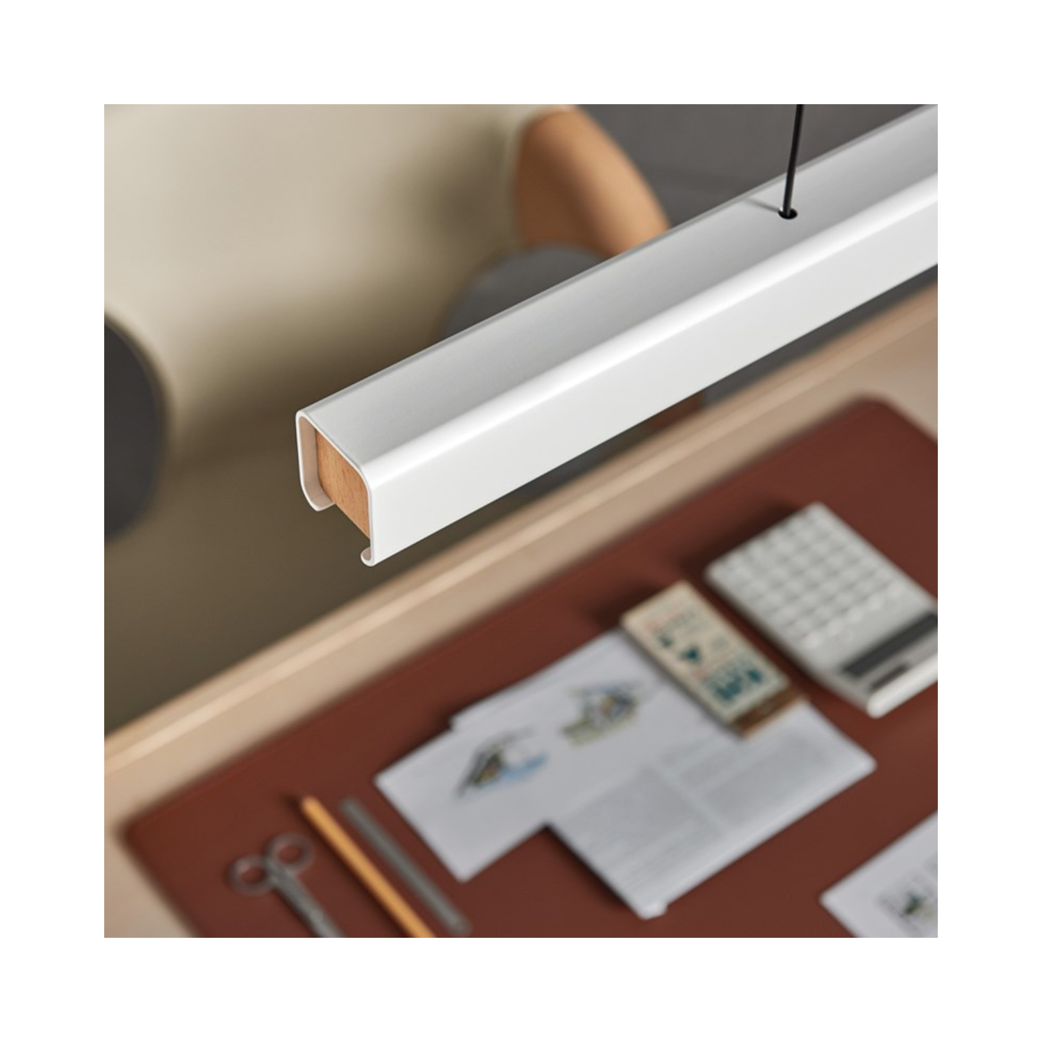 OUTLET Seed Design Mumu P120 White & Beech LED Pendant - Lights Zone