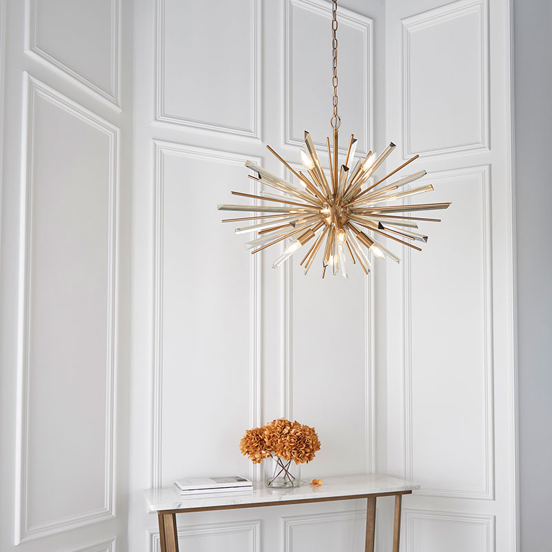Luxia Element 800 Chandelier - Antique Brass