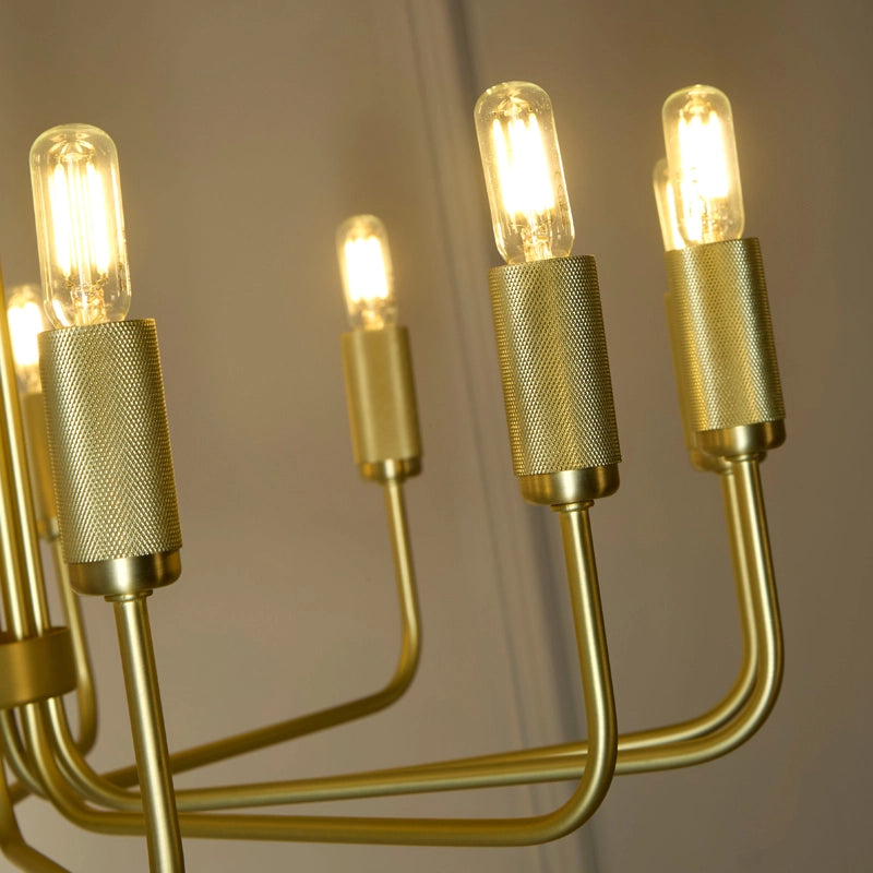 Westport Bridgehampton 10 Light Chandelier - Satin Brass