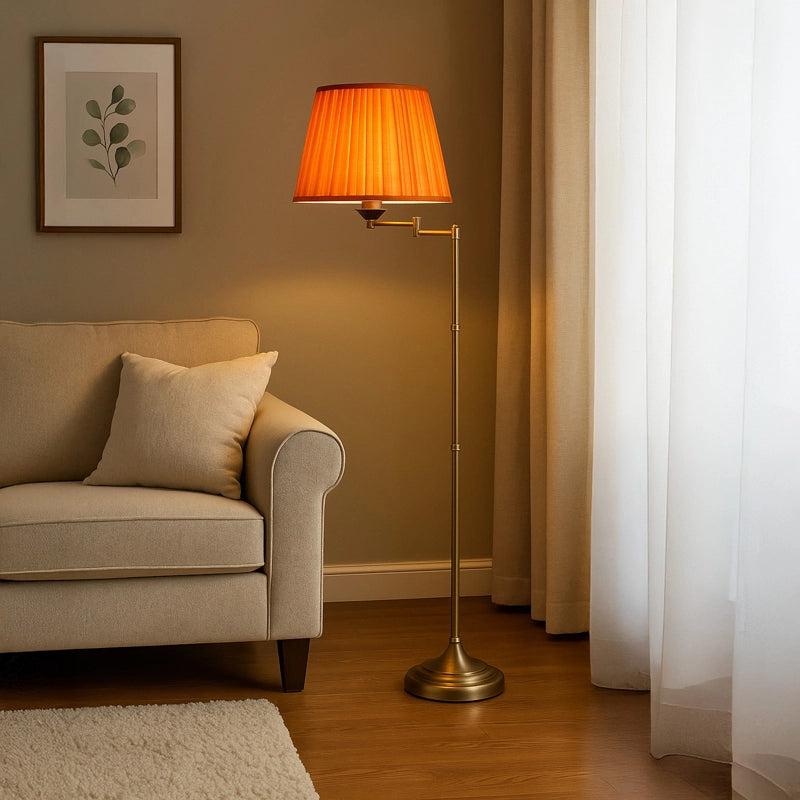 Wisteria Margaret Floor Lamp – Antique Brass