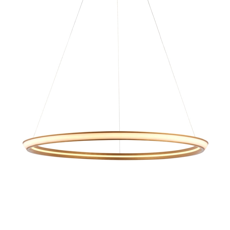 Luxia Dereham Halo LED Ceiling Pendant Light – Satin Gold