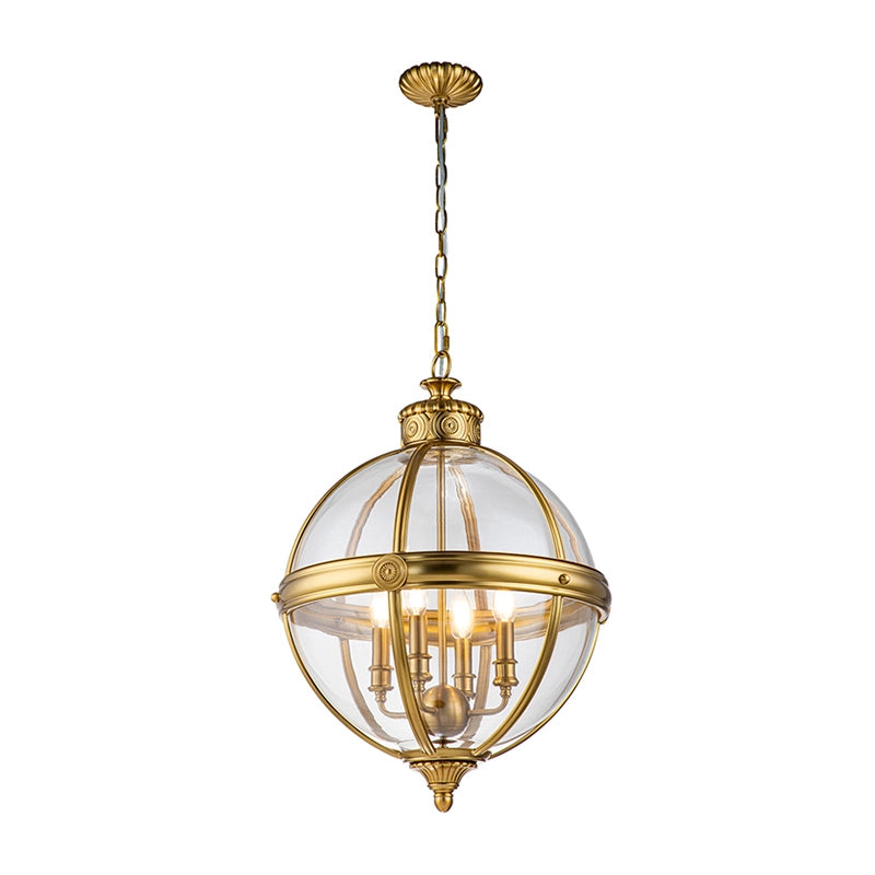 Feiss Adams 4 Light Chandelier - Brushed Brass