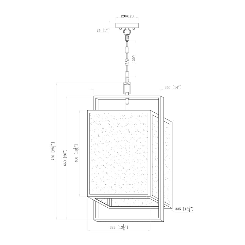 Westport Fiadh Glass 4 Arm Ceiling Pendant Light – Oil Rubbed Bronze