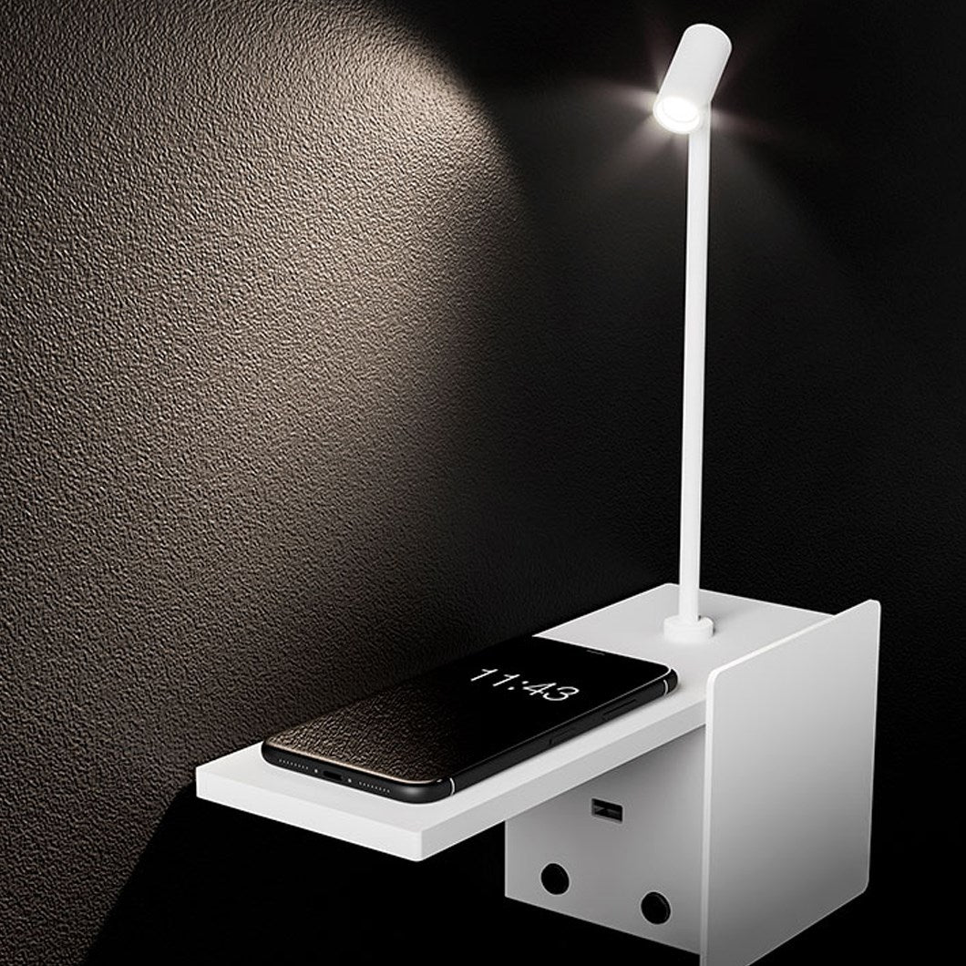 LYM Biga LED Bedside Wall Light with USB Port