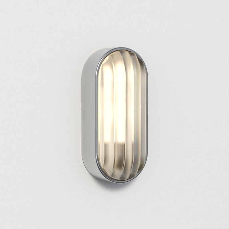 Astro Montreal Oval Outdoor Flush Wall Light – Stainless Steel