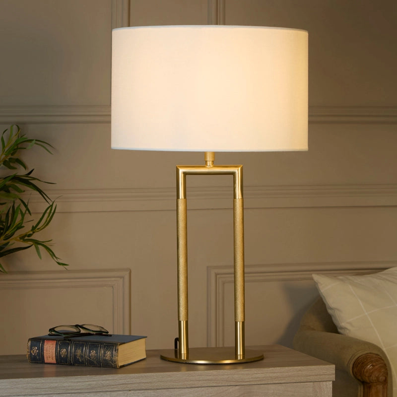 Westport Speonka Tall Table Lamp – Knurled Gold